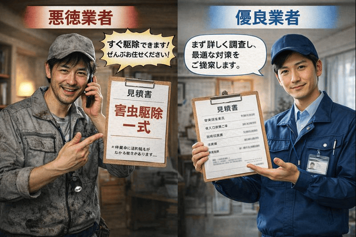 "優良害獣駆除業者"診断チェックリスト