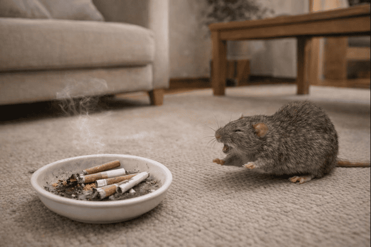 ネズミはタバコの匂いが嫌い？煙や焦げた強い匂いに忌避効果あり