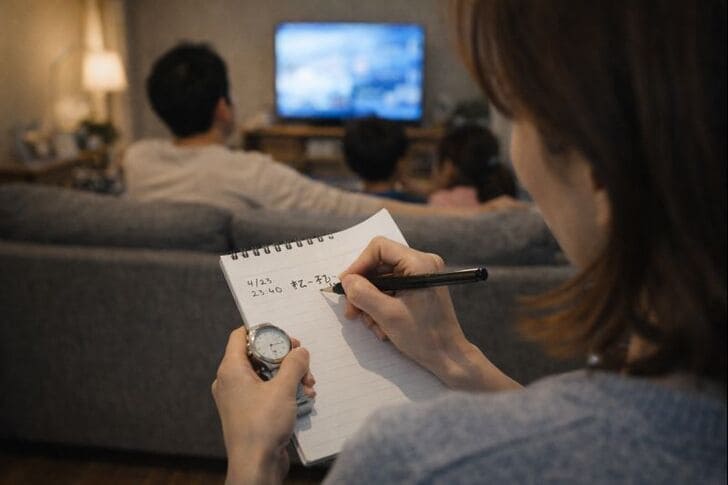 ギャーギャーという鳴き声の状況を記録しておく