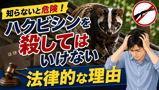 ハクビシンを殺してはいけない法律的な理由