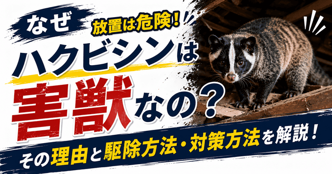 なぜハクビシンは害獣とされているのか