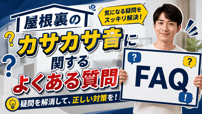 屋根裏のカサカサ音に関するよくある質問