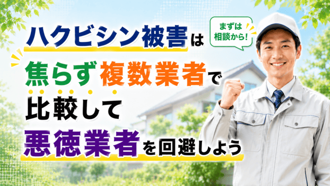 ハクビシン被害は焦らず複数業者で比較して悪徳業者を回避しよう