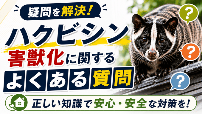 ハクビシン害獣化に関するよくある質問