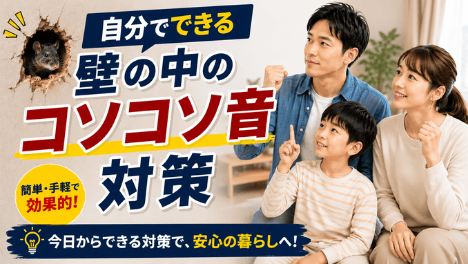 自分でできる壁の中のコソコソ音対策