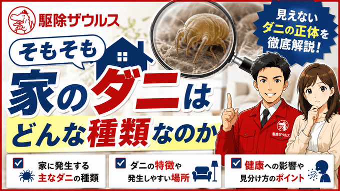 そもそも家のダニはどんな種類なのか