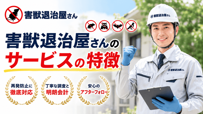 害獣退治屋さんのサービスの特徴
