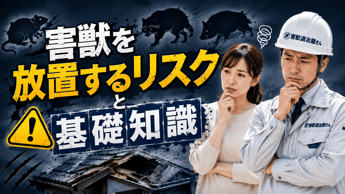 害獣を放置するリスクと基礎知識